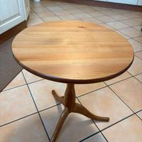 Tavolino tondo in legno Dolmen diametro 50 cm
