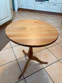 Tavolino tondo in legno Dolmen diametro 50 cm