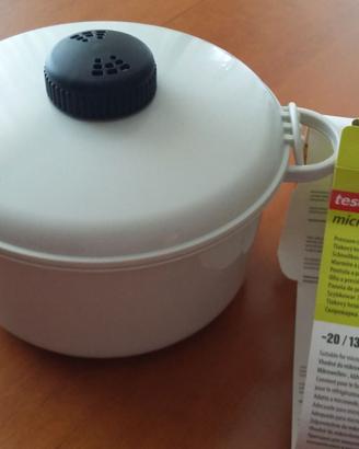 PENTOLA + PIATTO  PER  COTTURA  A MICROONDE