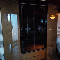 Vetrina vintage Simas retroilluminata 190x210 cm