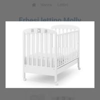 Lettino Erbesi Charly bianco