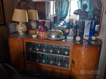 Credenza con specchiera anni 50