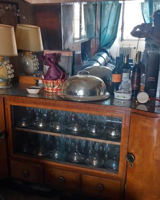 Credenza con specchiera anni 50