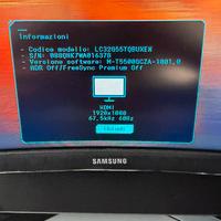 Monitor  computer 32 pollici curvo Samsung