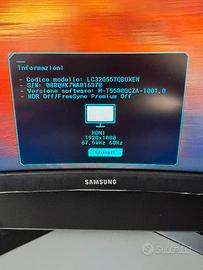 Monitor  computer 32 pollici curvo Samsung