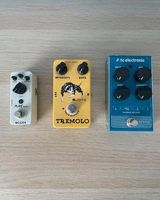 Pedalini chitarra Mooer, Joyo, TC Electronic
