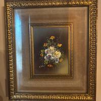 Quando natura morta e fiori -M bellini -cornice do