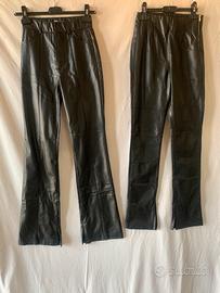 Pantaloni Zara similpelle nera tg XS + omaggio