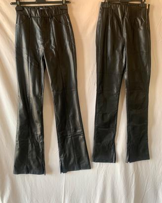 Pantaloni Zara similpelle nera tg XS + omaggio