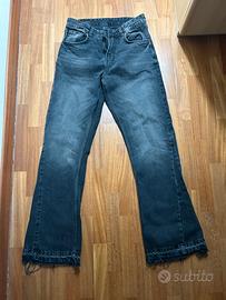 Jeans Flared Nero Zara