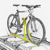 Portabici coppia tetto auto