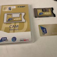CAM hd tivù sat completa di smart card hd