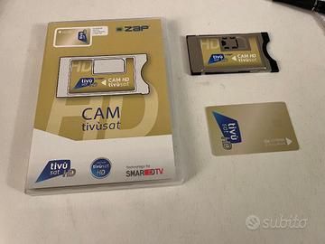 CAM hd tivù sat completa di smart card hd