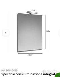 Specchio con luce led