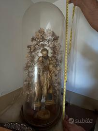 Campana in vetro con San Giuseppe