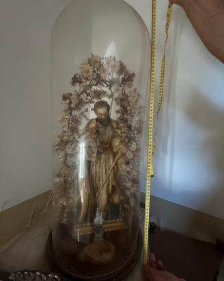 Campana in vetro con San Giuseppe