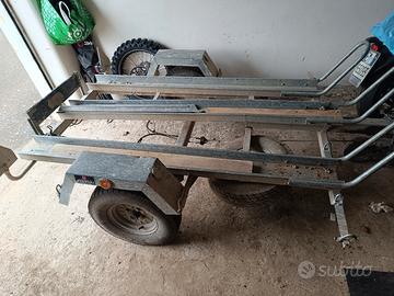 carrello porta moto 3 posti
