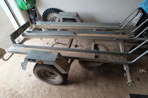 carrello porta moto 3 posti