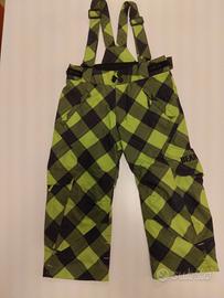 pantaloni sci bambini bear 4/6 anni 