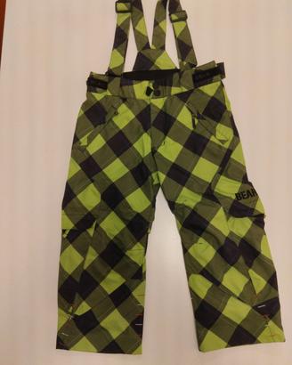 pantaloni sci bambini bear 4/6 anni 