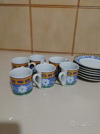 set 6 tazzine royal porcelain 