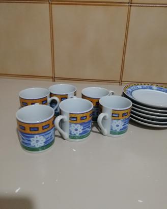 set 6 tazzine royal porcelain 