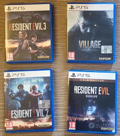 PS5 Resident Evil 2 - 3 - Biohazard - Village  ITA