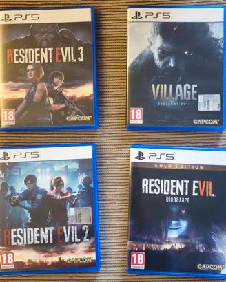 PS5 Resident Evil 2 - 3 - Biohazard - Village  ITA