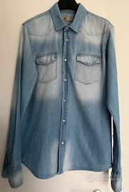Camicia jeans uomo Clark Jeans Tg XL