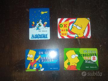 card Simpson gadget Kinder e Ferrero 1999
