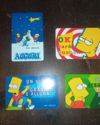 card Simpson gadget Kinder e Ferrero 1999