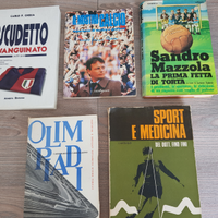 Lotto 5 libri sul calcio e lo sport