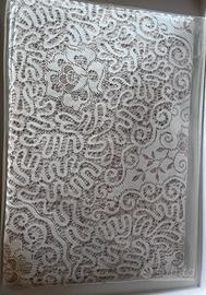 Tovaglia per tavolo tondo, in pizzo tipo Cantù