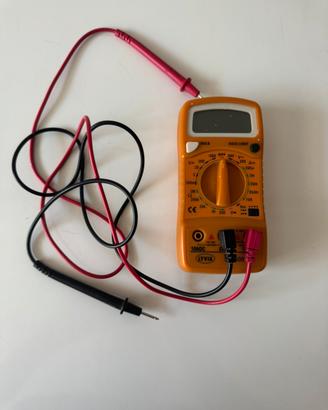 Multimetro digitale portatile tascabile arancione