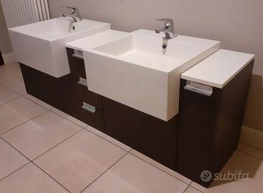 Mobile bagno con doppio lavabo
