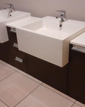 Mobile bagno con doppio lavabo