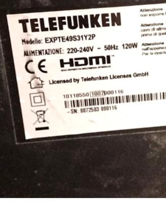 TV Telefunken EXPTE49S31Y2P