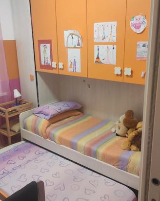 cameretta bambini arancione