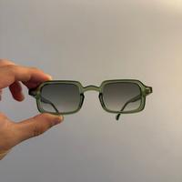 Occhiali da sole verdi retro vintage 90 unisex