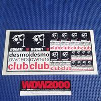Adesivi Ducati Desmo Owners Club 