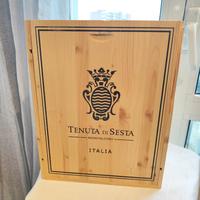 Cassa di Legno Tenuta Sesta Per  Contenitore libri