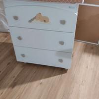 fasciatoio+ culla azzurra design