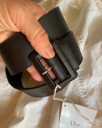 Cintura Dior pelle nera