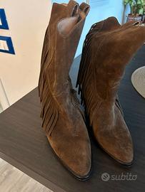 Stivaletti scamosciati Ash 36 tacco largo