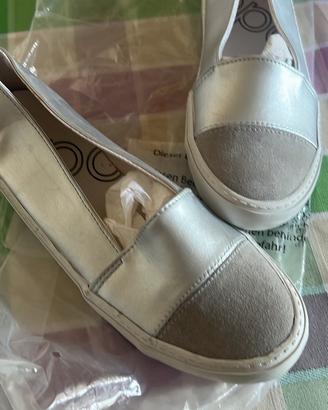 Scarpe ballerine argento