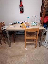 tavolo in olmo chiaro allungabile