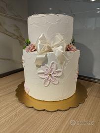 Torta scenografica finta stucco 2 piani