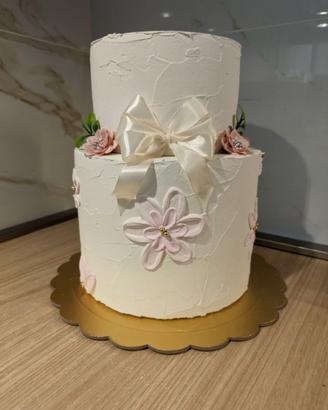 Torta scenografica finta stucco 2 piani