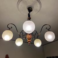 Lampadario vintage 5 luci