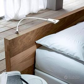 Set 2 lampade da lettura testiera letto